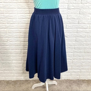 Vintage Paquette Too Blue Midi Skirt - Etsy