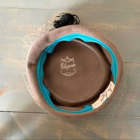 Vtg Jo Lyn Original Elegance Toque Netted Wool Hat - Etsy display picture 2