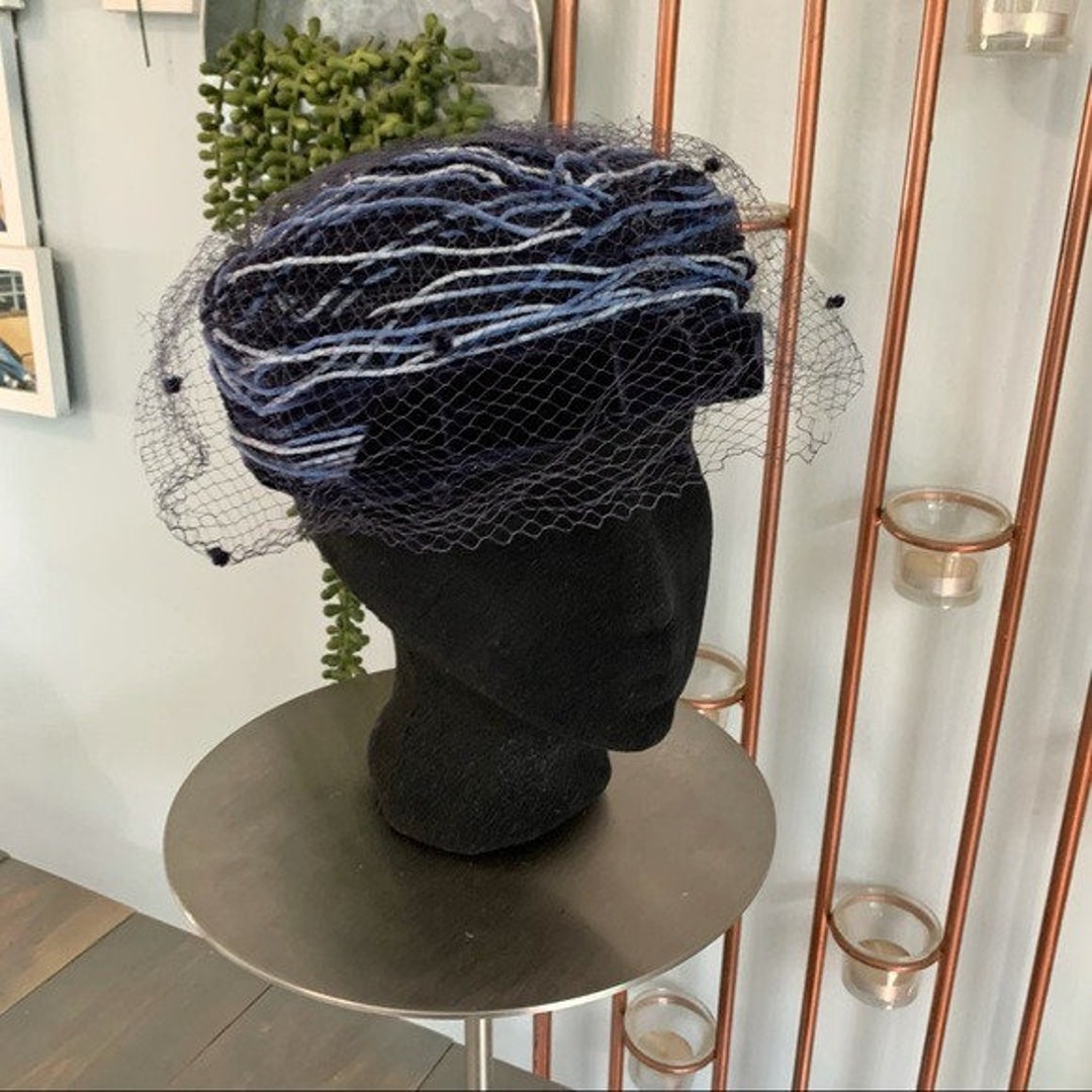 Vintage Maxine Hats Union Made Toque Netted Hat Union City Pocket Hat – Bart Bridge main image 2