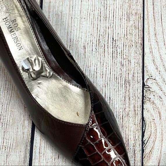 Vintage Ros Hommerson Brown Turtle Shell Heels Etsy UK