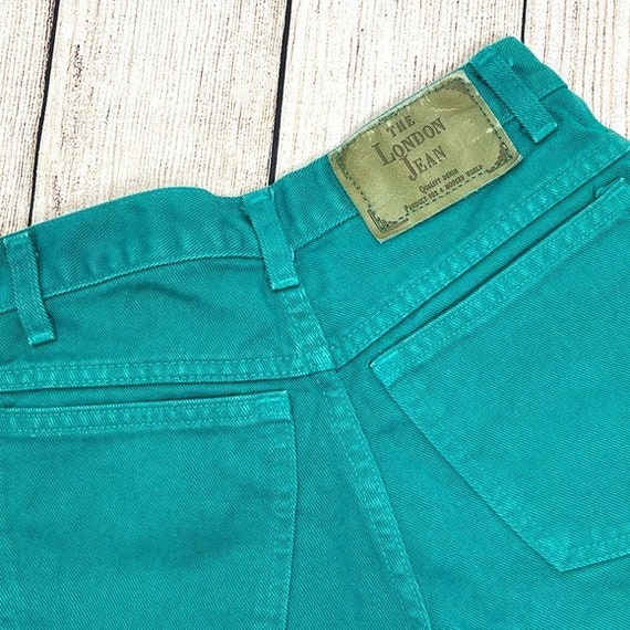 Vintage Moda Int Distressed The London Jean Green… - image 4
