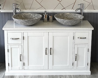 Marble Top Bathroom Cabinet - Etsy UK