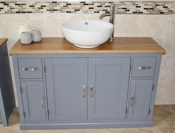 Bathroom vanity one sink outlet