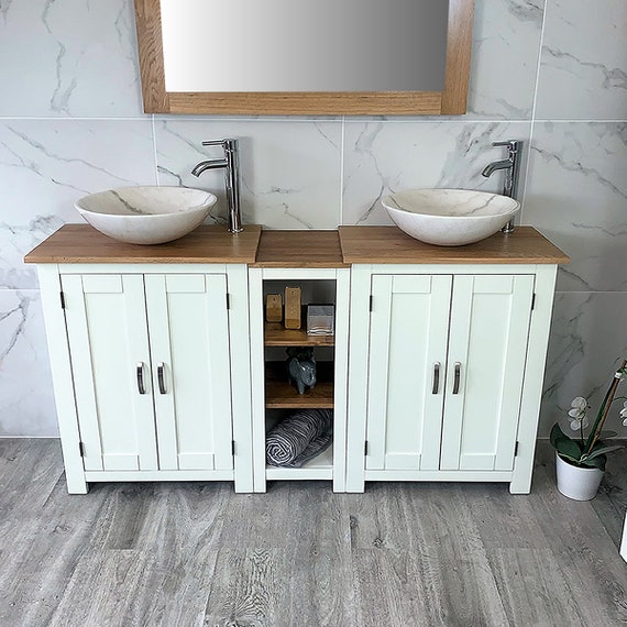 Slimline white bathroom deals cabinet