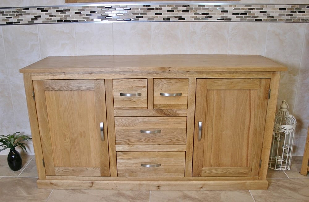 Solid Oak Bathroom Vanity Storage Cabinet Free Standing | Etsy