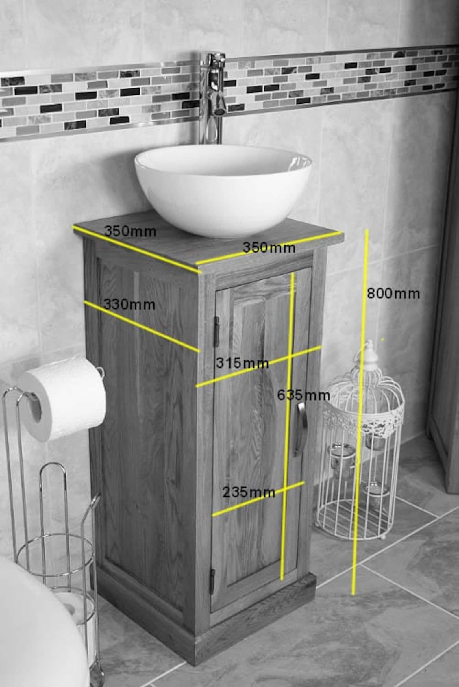 Solid Oak Bathroom Furniture Bathroom Basin Oak Etsy UK