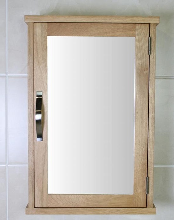 Oak mirror cabinet deals