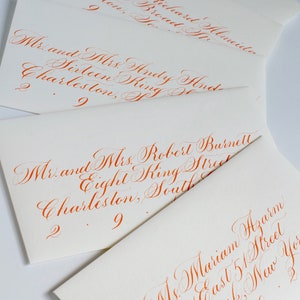 Envelope Calligraphy Classic Copperplate Calligraphy on Light Colored Envelopes for your Wedding or Event Elegant, Timeless Lettering image 7