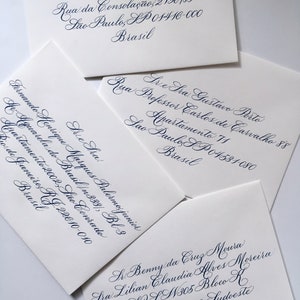 Envelope Calligraphy Classic Copperplate Calligraphy on Light Colored Envelopes for your Wedding or Event Elegant, Timeless Lettering image 10