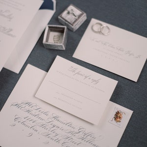 Envelope Calligraphy Classic Copperplate Calligraphy on Light Colored Envelopes for your Wedding or Event Elegant, Timeless Lettering image 9