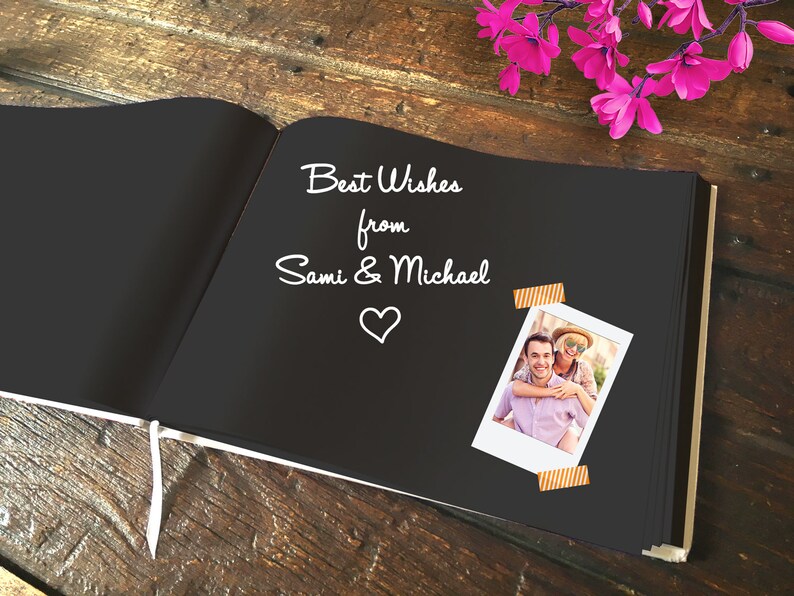Gold Wedding Modern Wedding Wedding Guest Book Guest Book Elegant Gold Foil Wedding Guest Book Signature Book Wedding Journal White