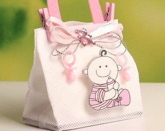 24 Baby Girl Favor/Baby Boy Favor Bag/DIY Baby Shower Favor/Baby Shower Tote Bag/Baby Shower Guest Tote/Baby Boy Gift Tote/Baby Shower Tote