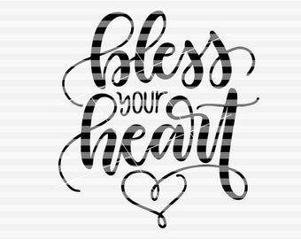Download Bless your heart svg | Etsy
