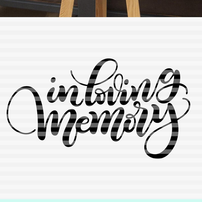 In Loving Memory Font - Etsy