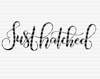 Just hatched graphic overlay DXF SVG PDF files hand drawn lettered cut file