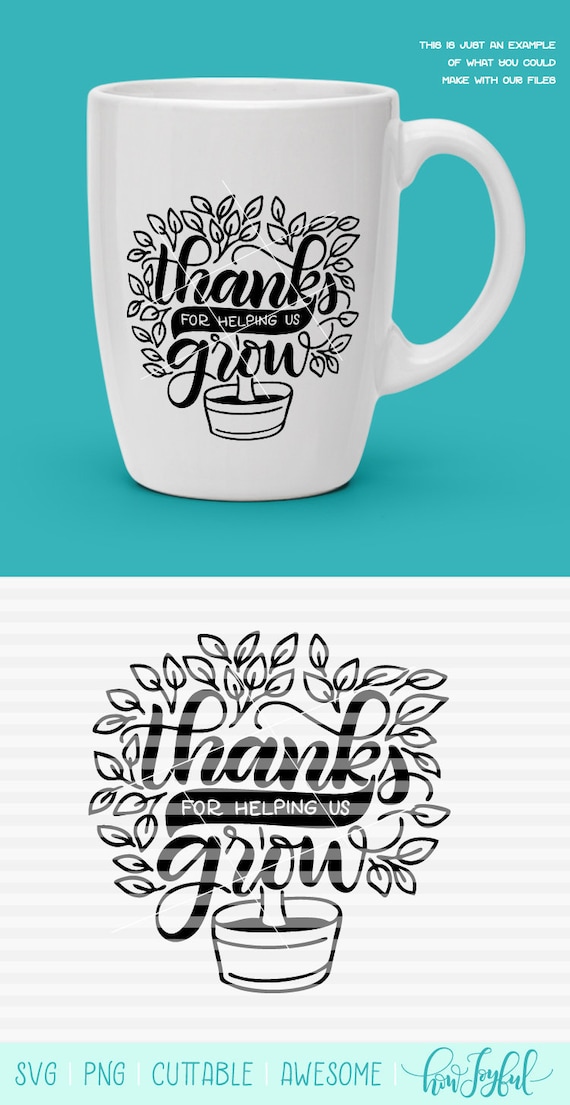 Thank You For Helping Us Grow Teacher Appreciation Tree Etsy