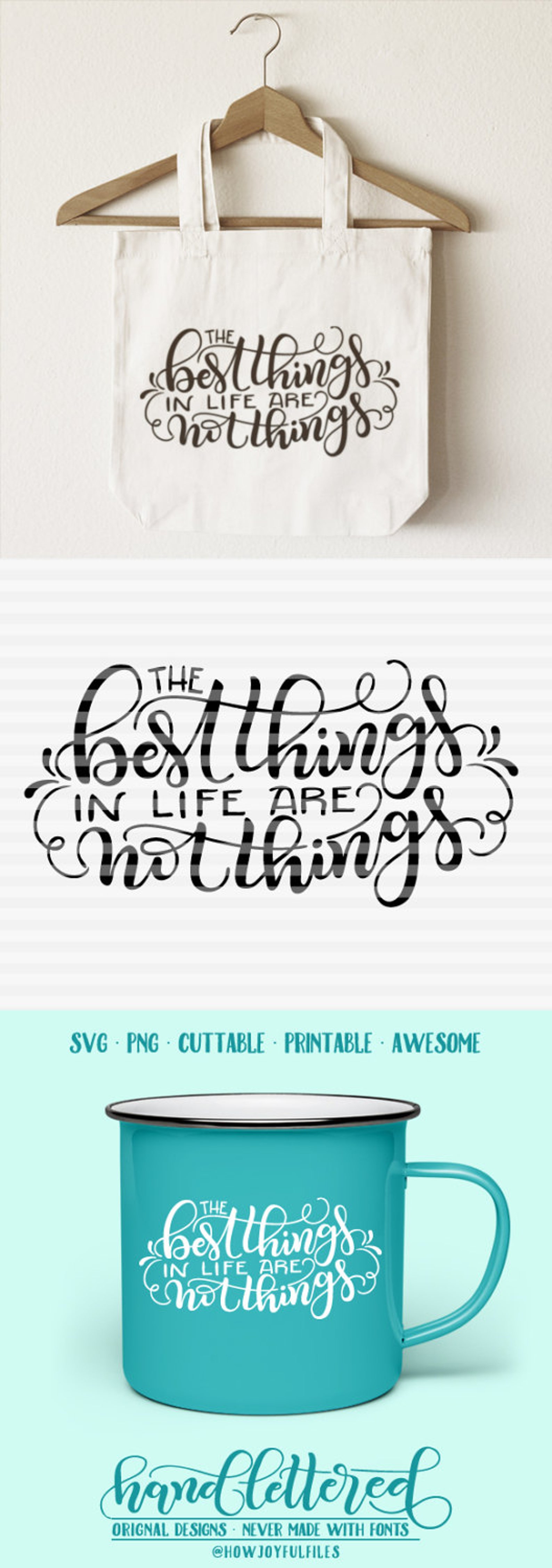 The best things in life are not things svg pdf dxf etsy