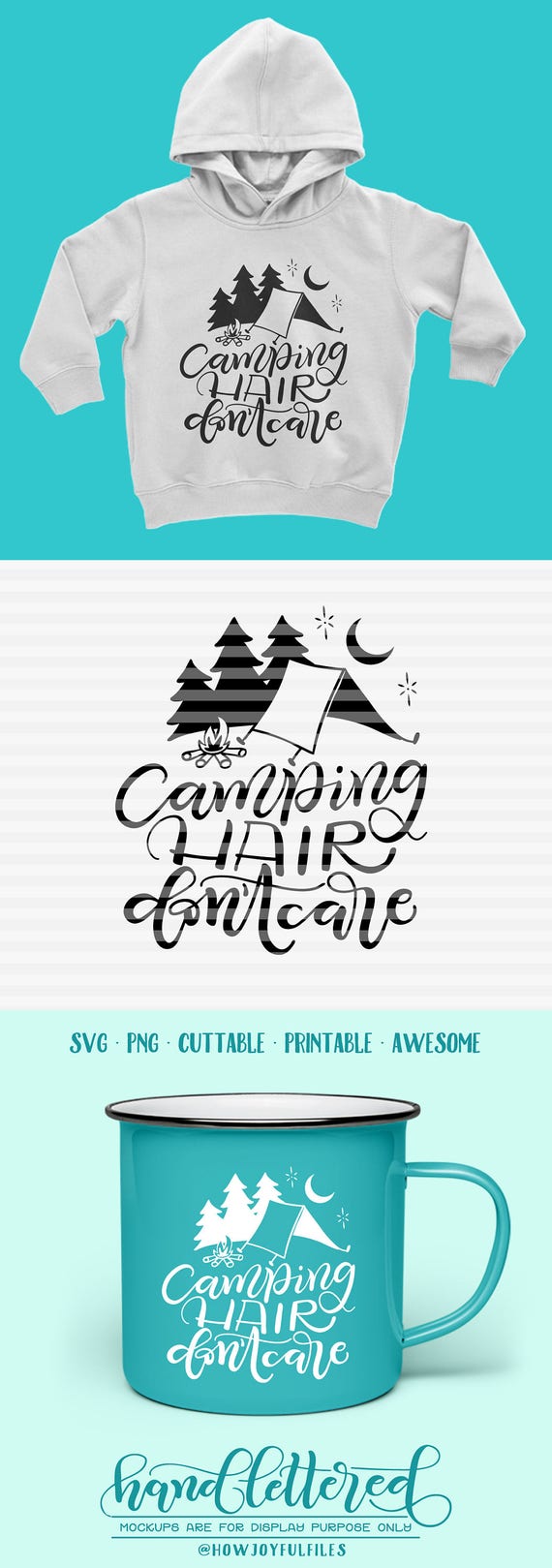 Free Free 290 Camping Hair Don&#039;t Care Svg SVG PNG EPS DXF File