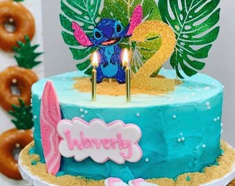 stitch baby shower cake