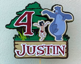 Jungle cake topper