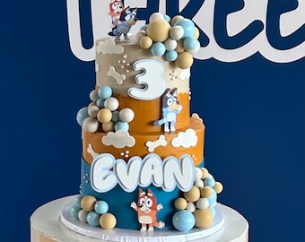 Acrylic Cake topper, Name & Age cake charm