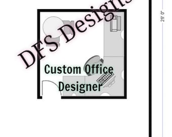Office layout space planning in 2D or 3D optional