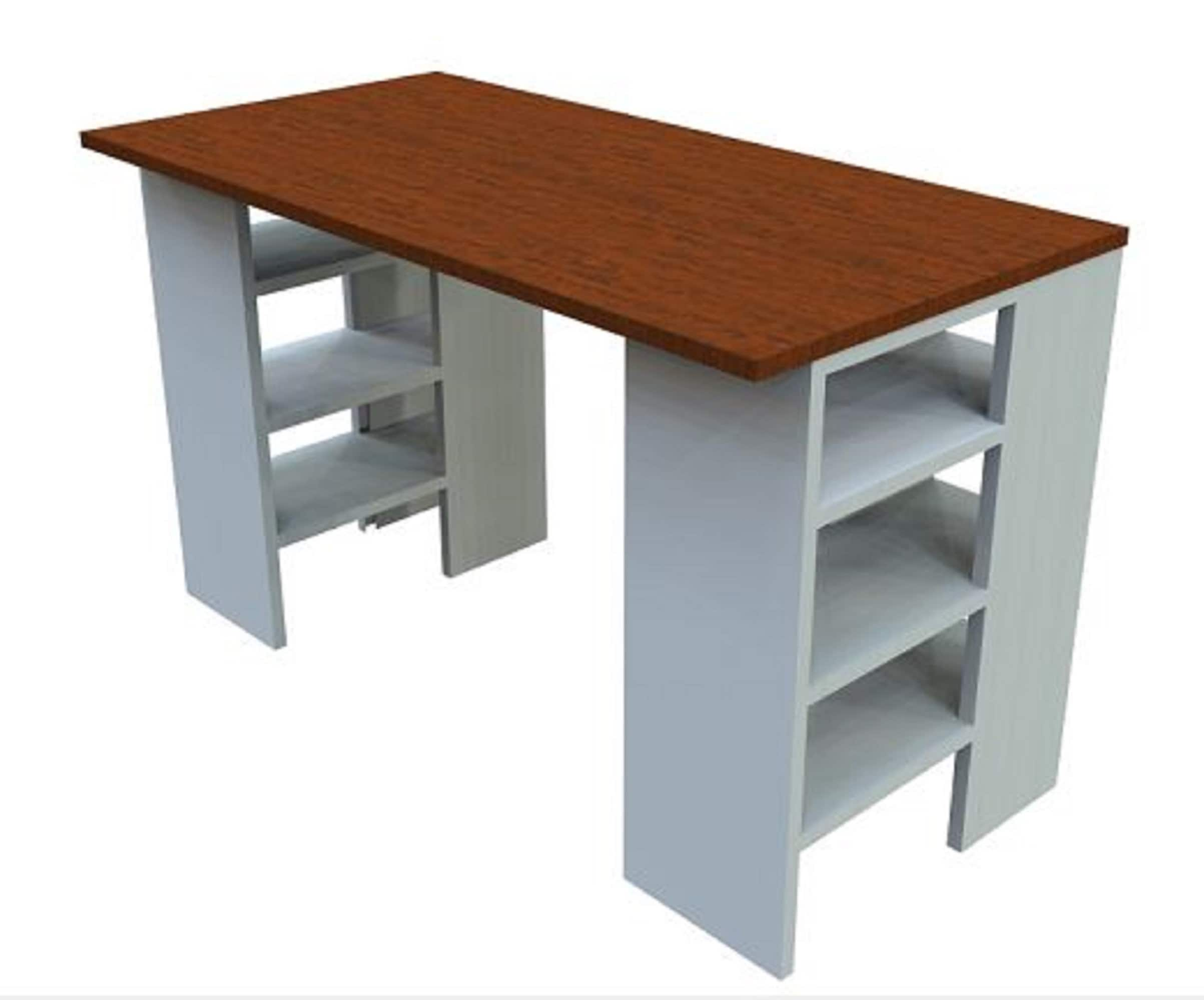 Dropship Sewing Craft Table Home Office Computer Desk With Storage Shelves  And Drawer to Sell Online at a Lower Price