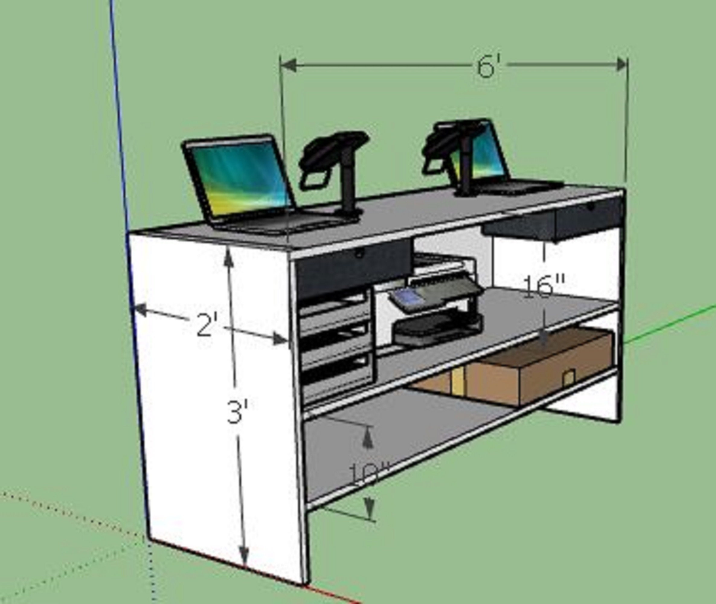 Standing Reception Code Requirements Uno Standing Height Reception Desk - Etsy