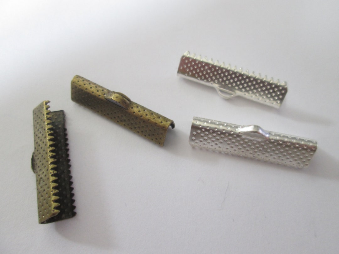 Embouts de serrage - 6 mm - cuivré - Embouts à cordon - à coller - Lot