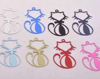 2 cat prints - 34 x 20 mm - 8 colors to choose from