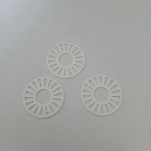 4 estampes rond ajouré 17 mm 10 coloris laiton Blanc