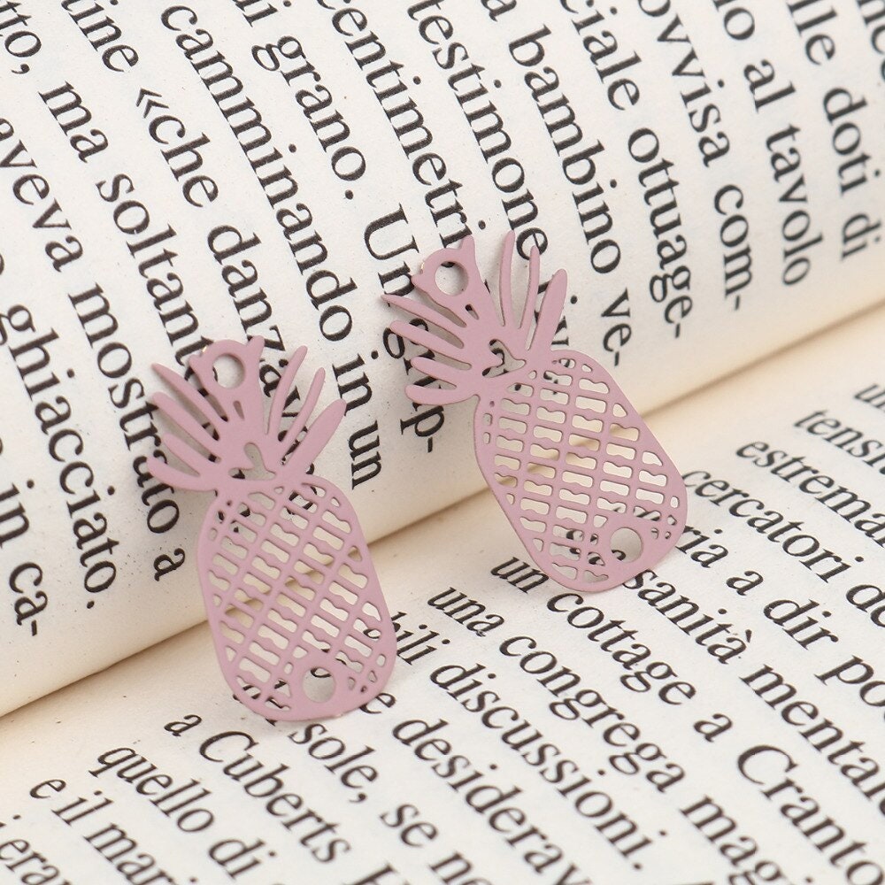 2 Pineapple Prints Pineapple Connector in Old Pink Color 21 - Etsy