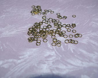 lot de 100 anneaux ouverts couleur bronze en 5mm