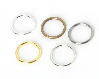 5 x 1 mm - 100 Open junction rings - 4 colors to choose from