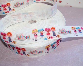 25 mm Lalaloopsy large grain ribbon