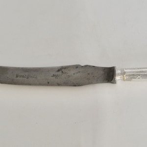 Antique Walker And Hall Bread Knife Silver Plate Handle