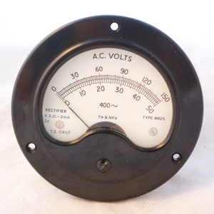 Unusual Vintage Smith Aviation Department RAF Voltmeter, New, Old Stock Code TE.5411