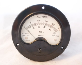 Unusual Vintage Smith Aviation Department RAF Voltmeter, New, Old Stock Code TE.5411