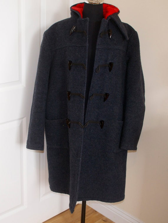 Vintage Genuine Yorkshire Wool Duffel Coat XL The