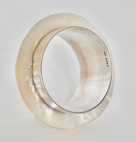 Stunning Solid Silver Bangle Johnson Matthey Mall… - image 5