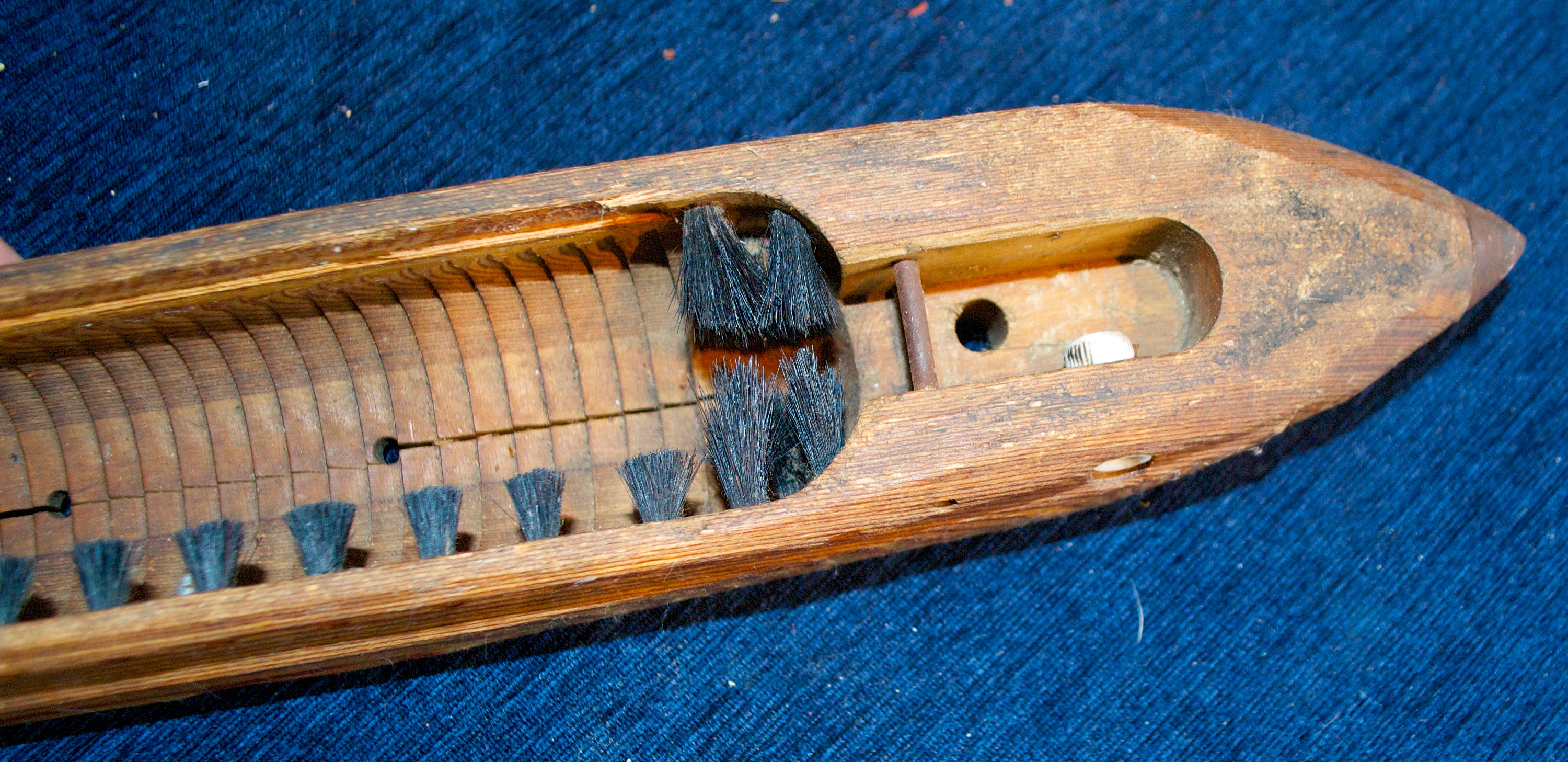 Large Vintage French Wooden Weaving Shuttle Loom Shuttle Etsy