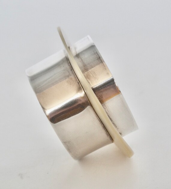 Stunning Solid Silver Bangle Johnson Matthey Mall… - image 6