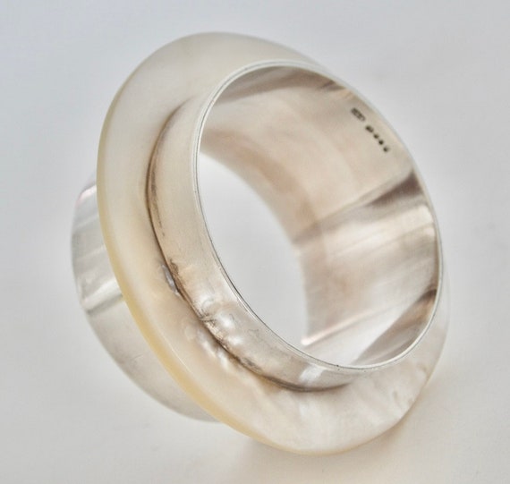Stunning Solid Silver Bangle Johnson Matthey Mall… - image 7