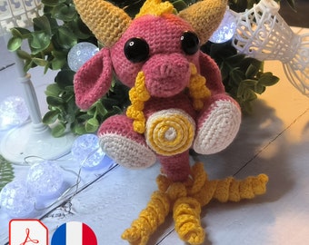 PATTERN / PDF crochet tutorial (French - FR): Dramùmyon - Amigurumi