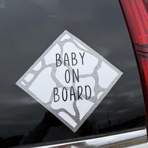 Naklejka samoprzylepna/kalkomania Baby On Board Car