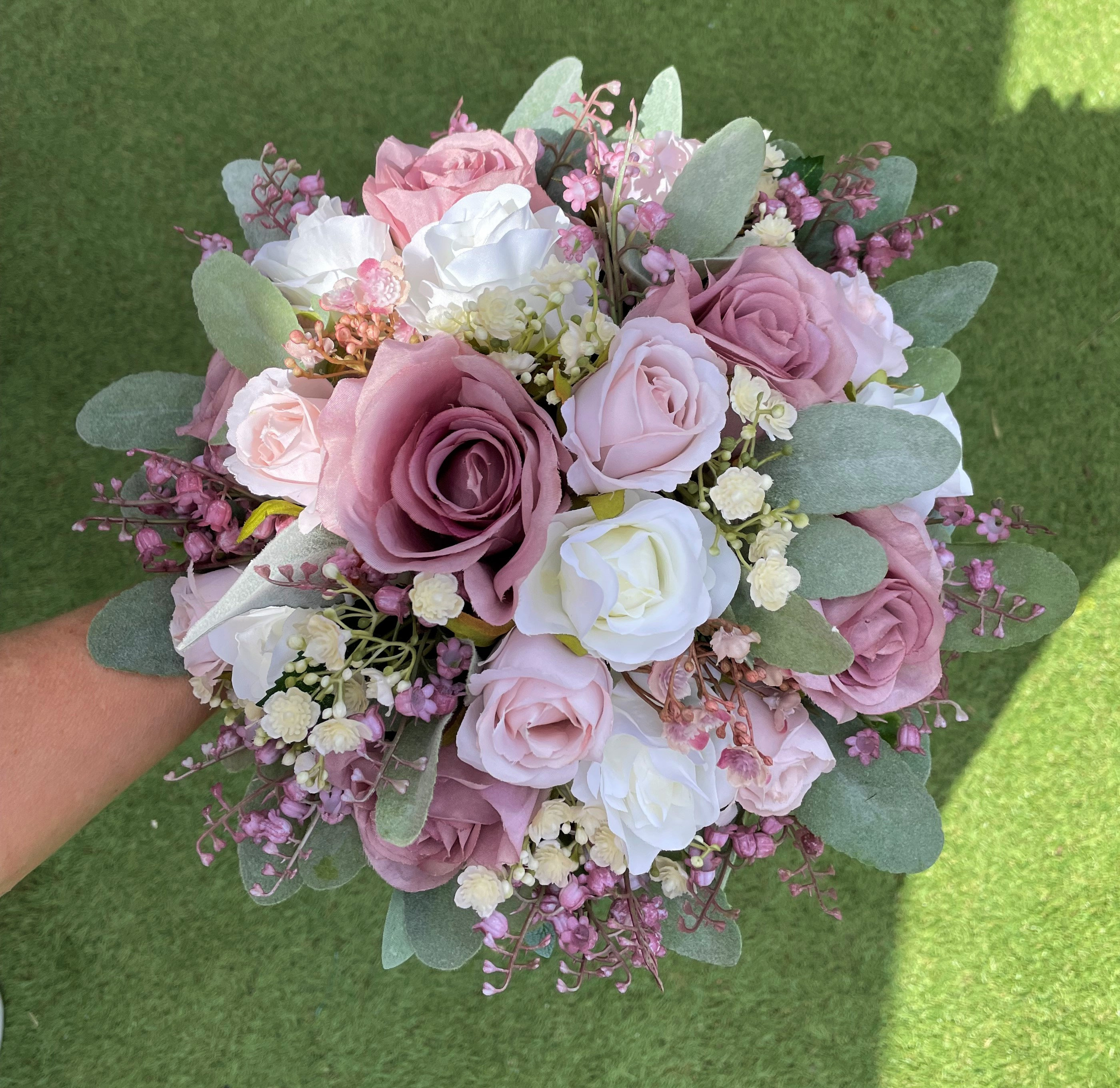 Dusky Pinks Wedding Flowers With Lily of the Valley - Etsy