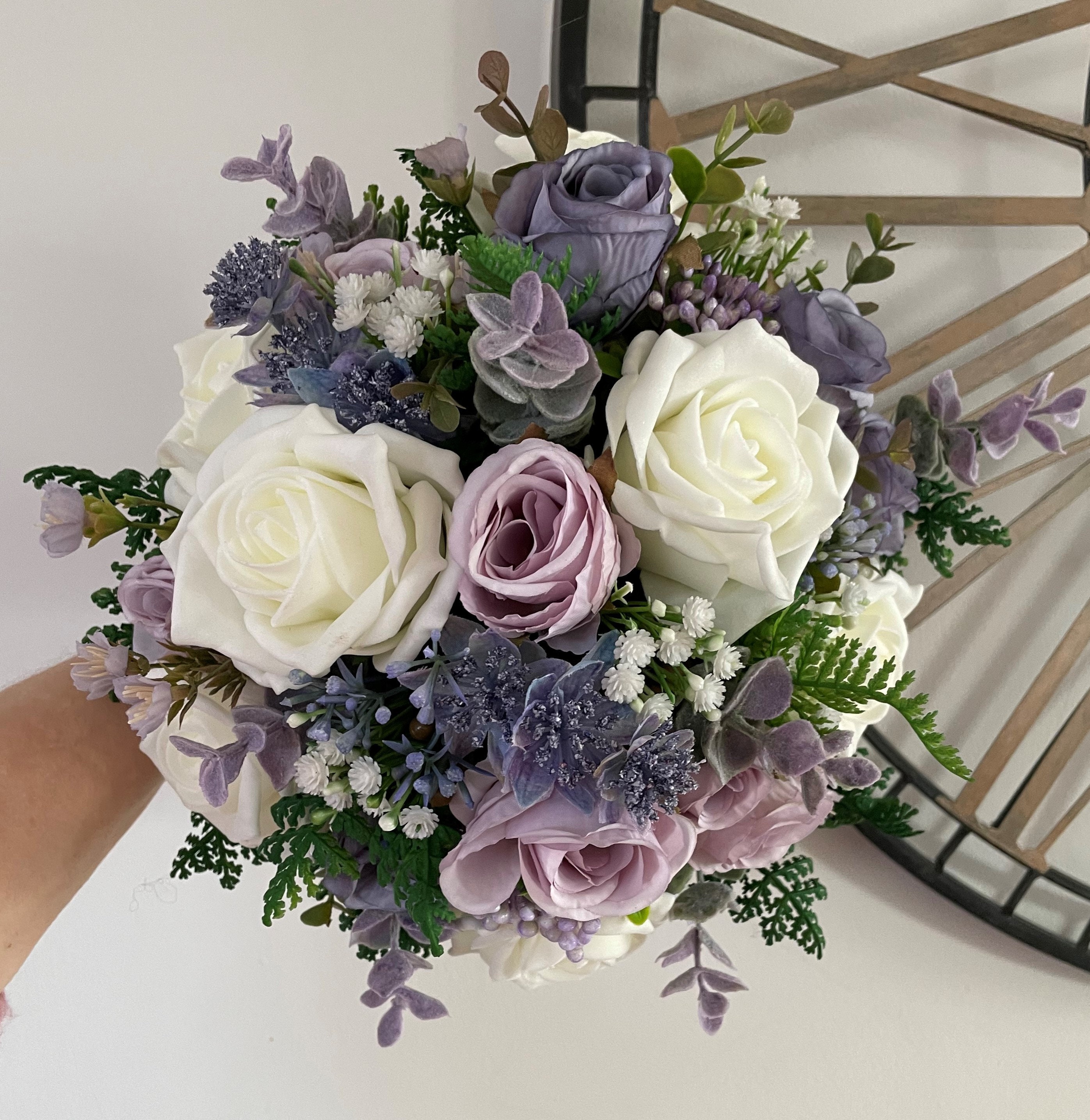 LILAC & DUSTY PLUM Wedding Flower Package | Wedding Bouquets & Wedding Decor