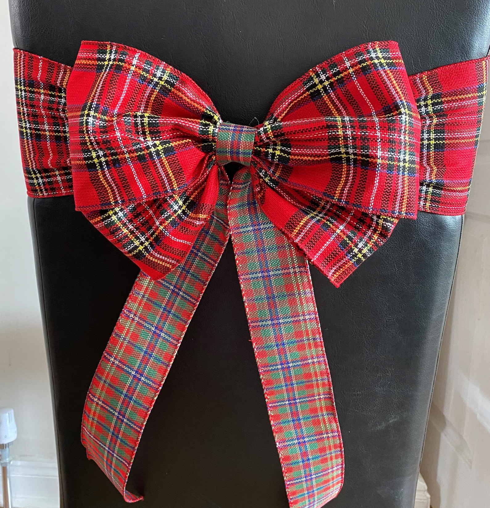 Christmas Chair Back Bows & Sash Etsy