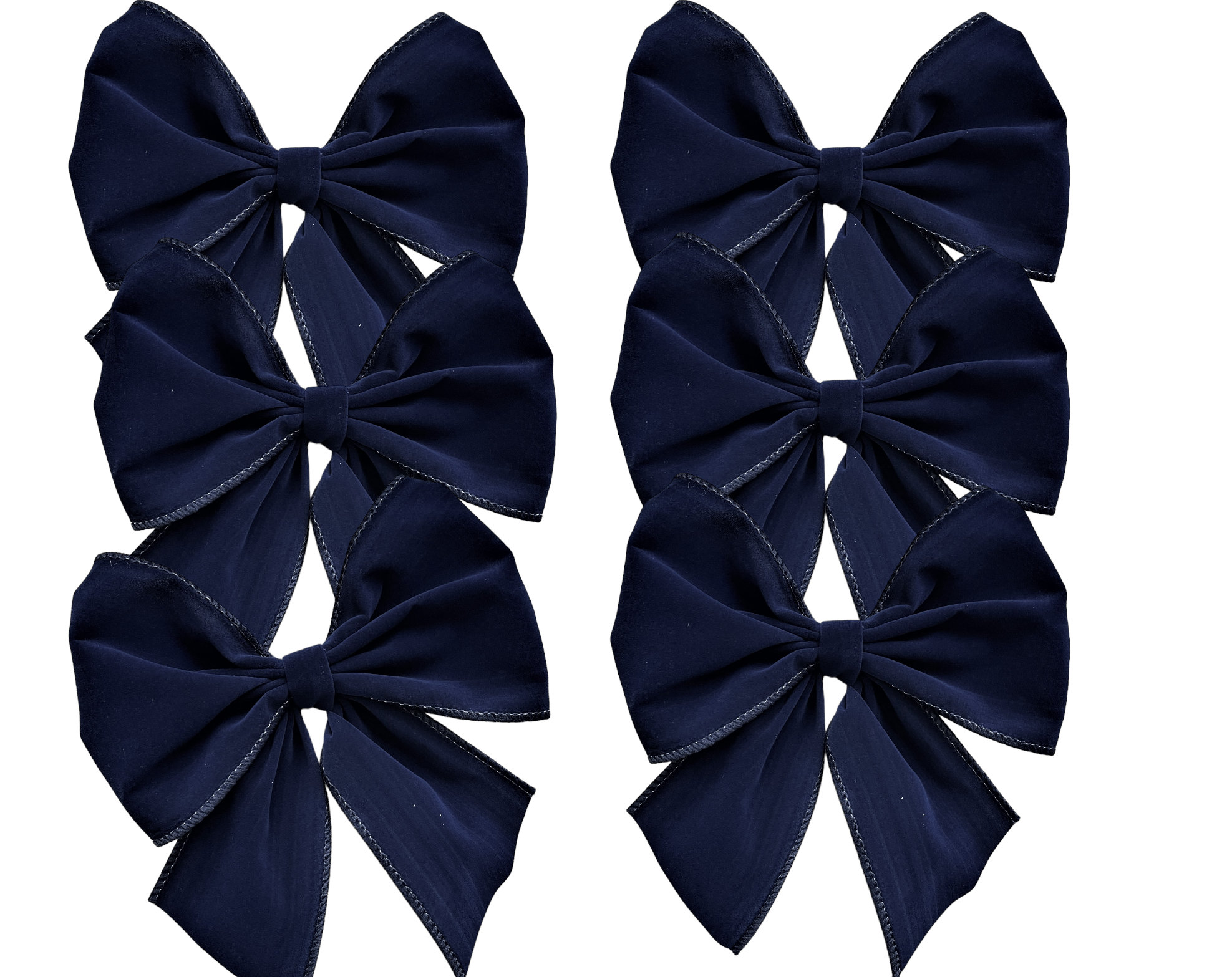 Large Velvet Bows 10cm Wide Self Adhesive Pre Tied 38mm Ribbon Bow