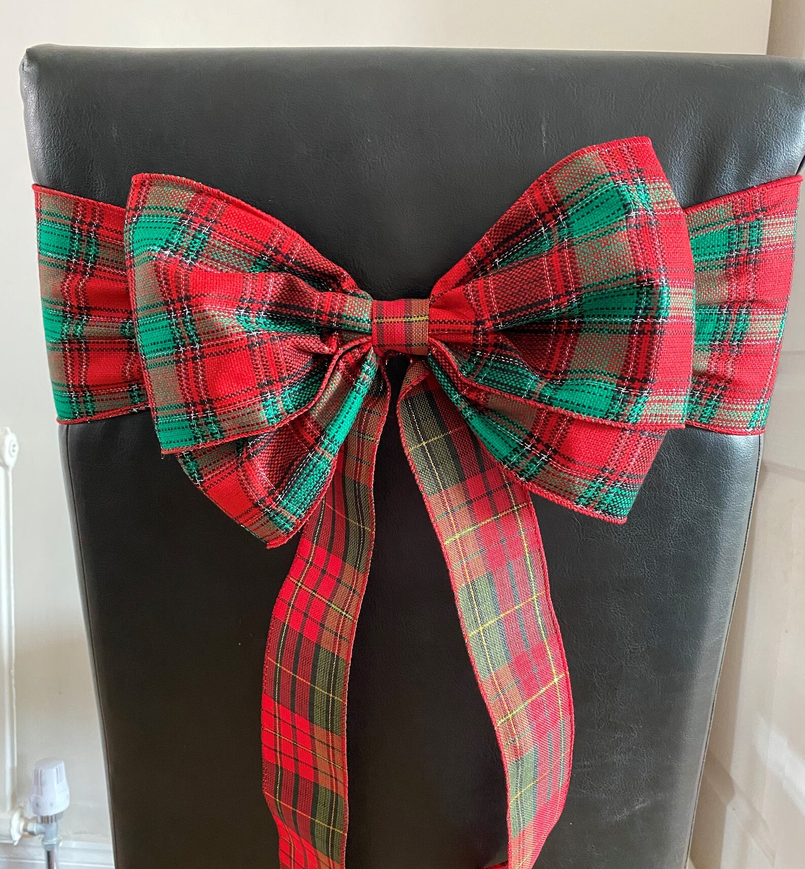 Christmas Chair Back Bows & Sash Etsy